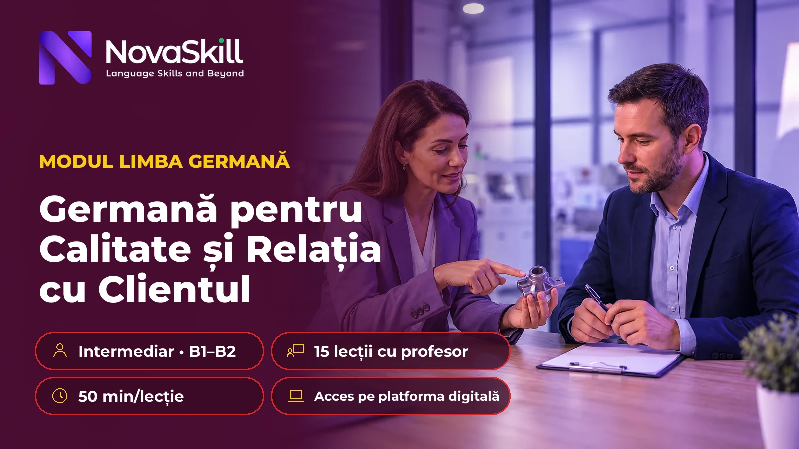 Germană pentru Calitate și Relația cu Clientul, B1–B2