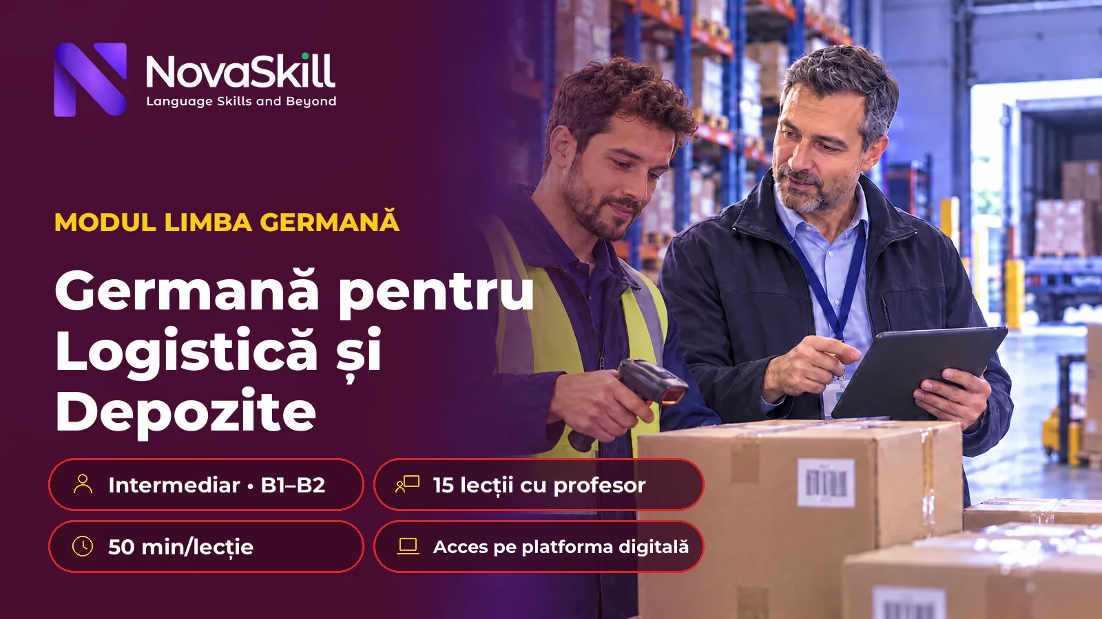 Germană pentru Logistică și Depozite, B1–B2