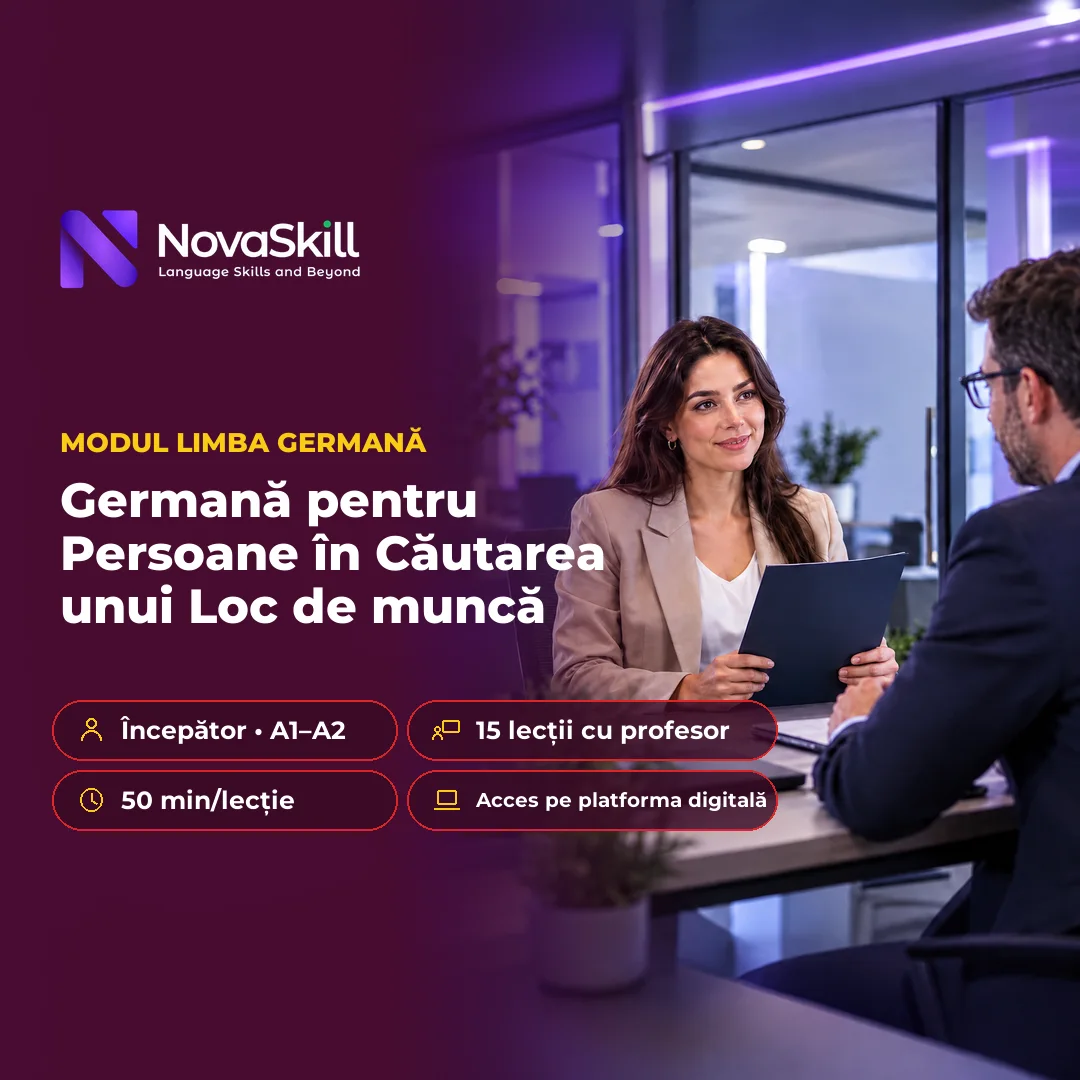 Coperta modulului Germană pentru persoane în căutarea unui loc de muncă, nivel A1–A2