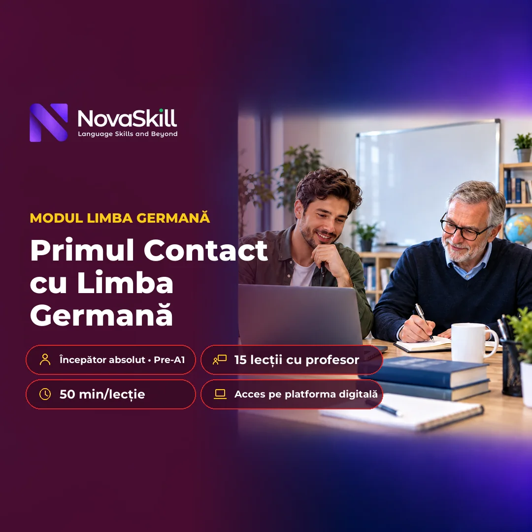Coperta modulului Primul contact cu limba germană, nivel Pre-A1
