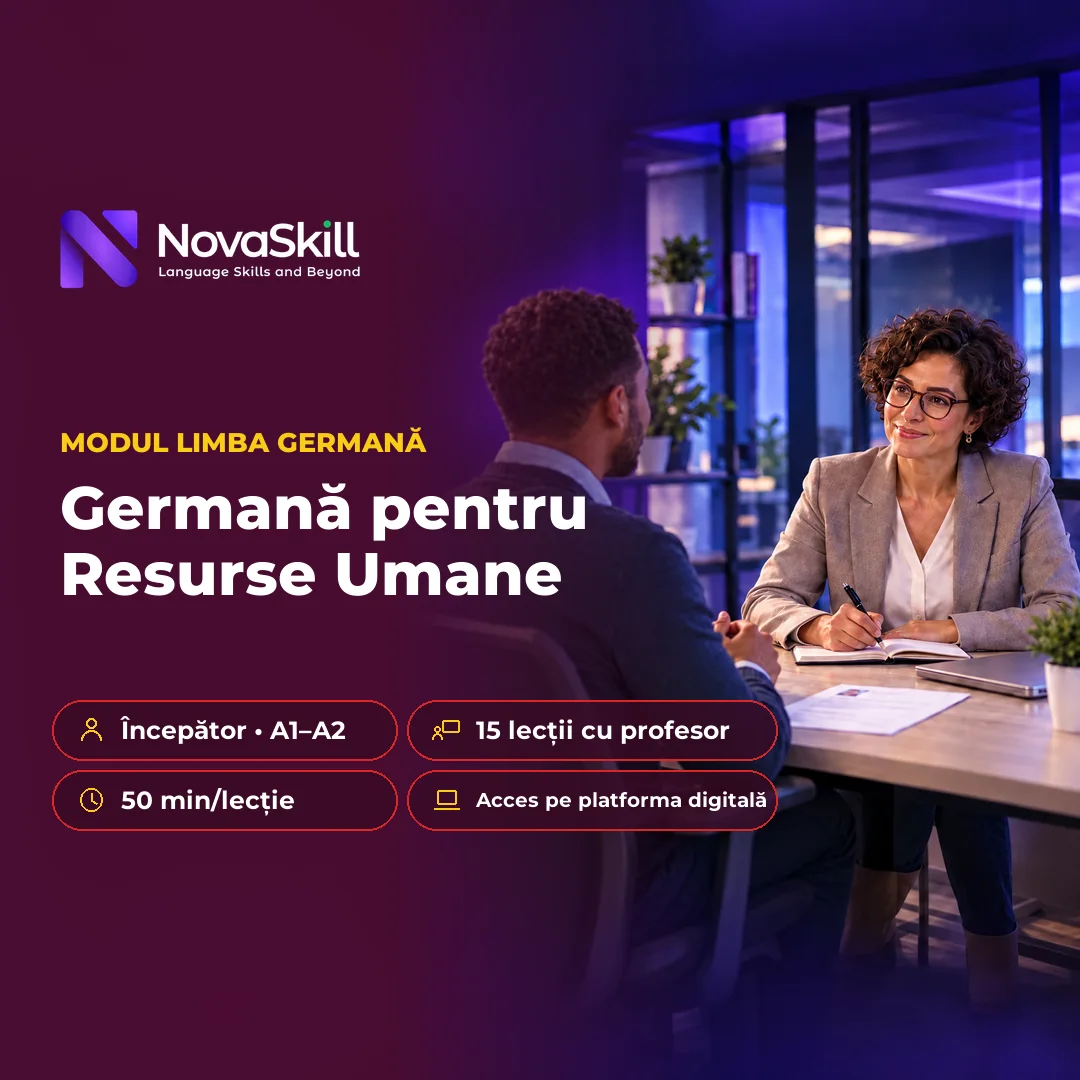 Coperta modulului Germană pentru Resurse Umane, nivel A1–A2