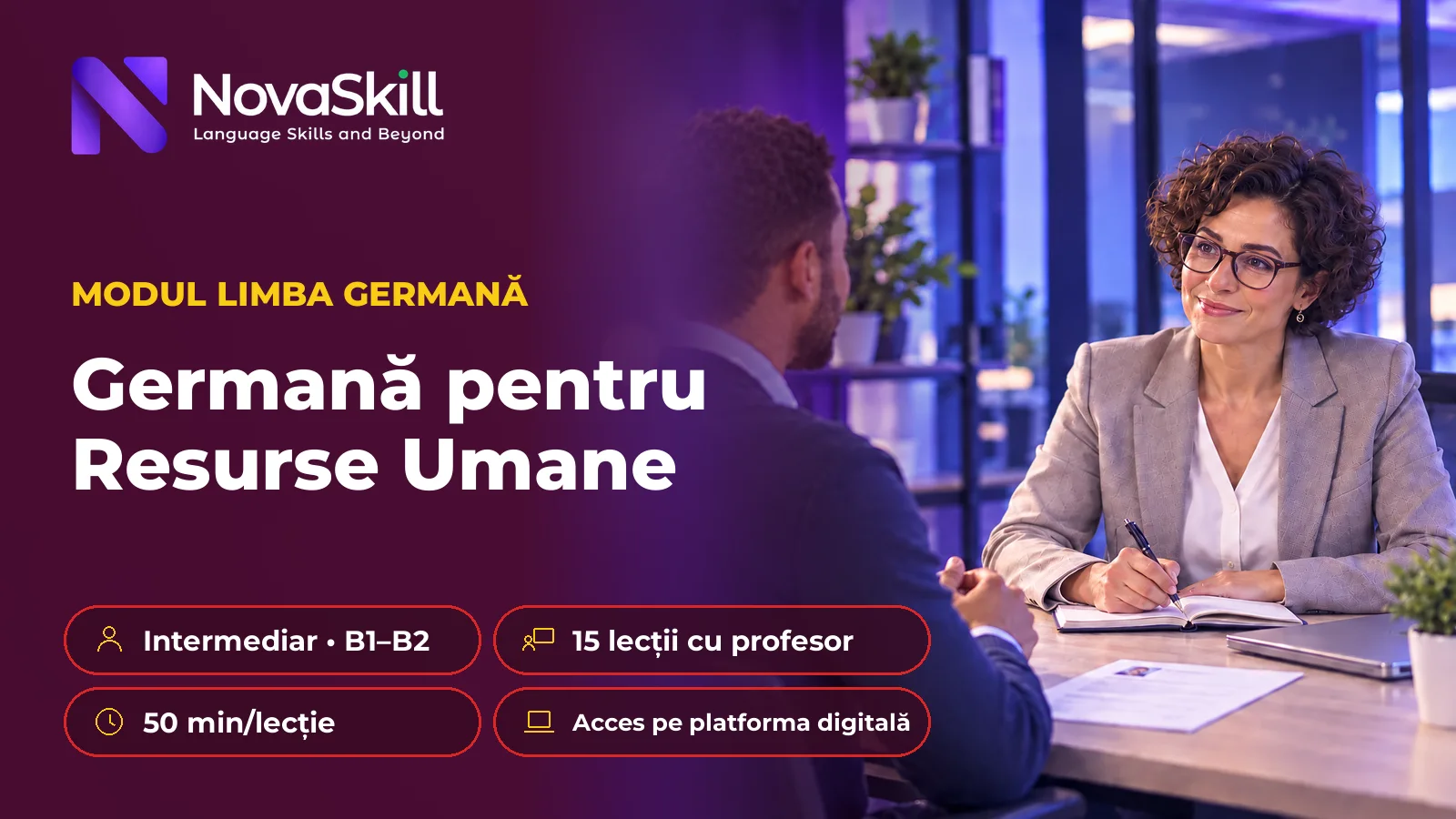 Germană pentru Resurse Umane, B1–B2