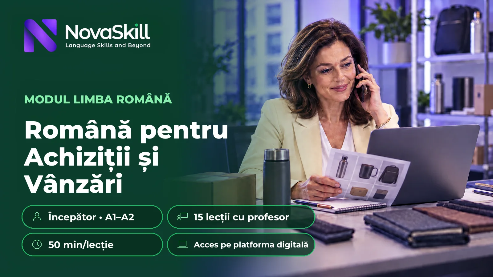 Română pentru Achiziții și Vânzări, A1–A2
