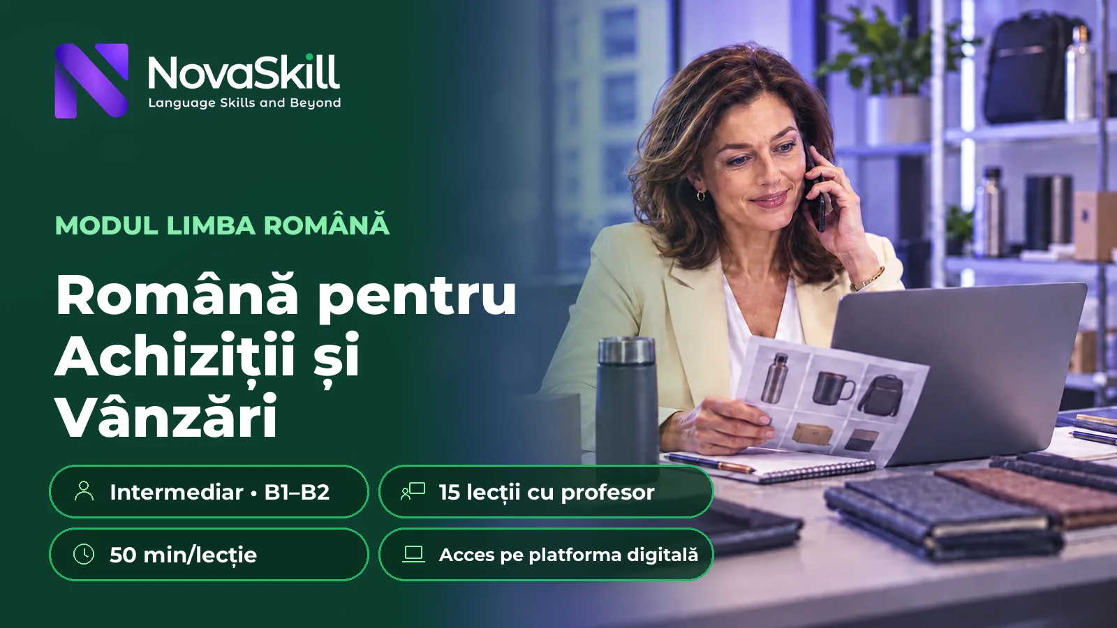 Română pentru Achiziții și Vânzări, B1–B2