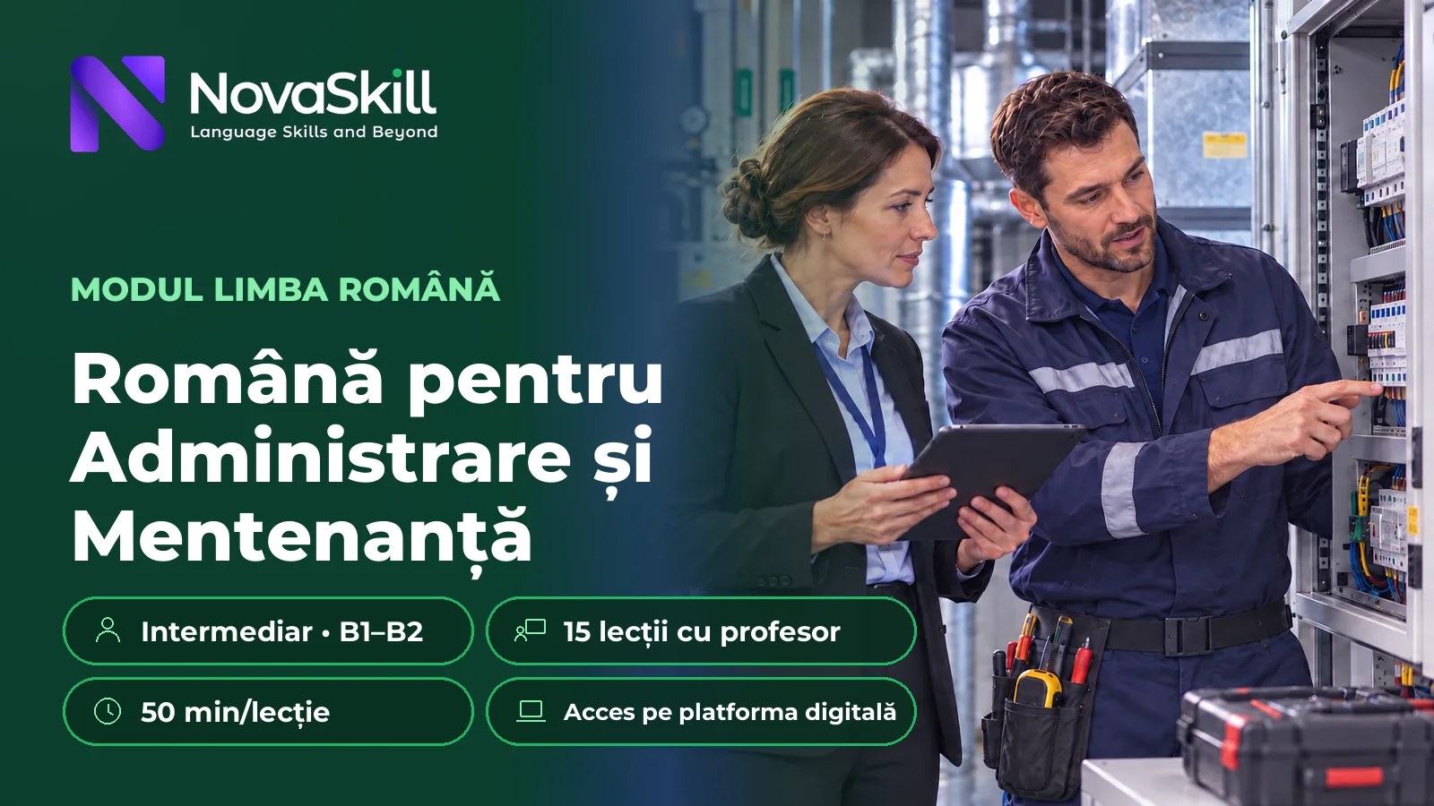 Română pentru Administrare și Mentenanță, B1–B2