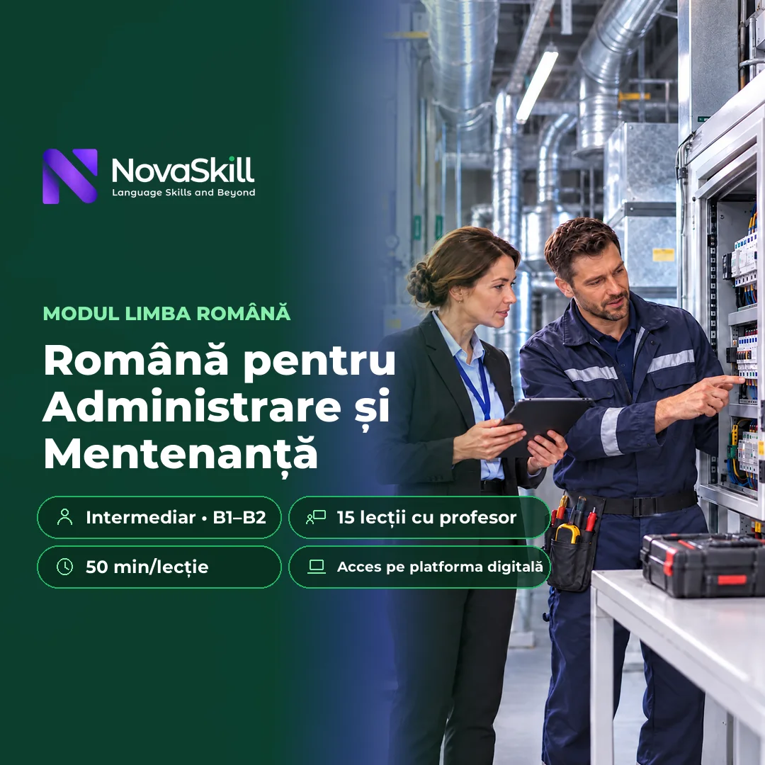 Coperta modulului Română pentru Administrare și Mentenanță, nivel B1–B2