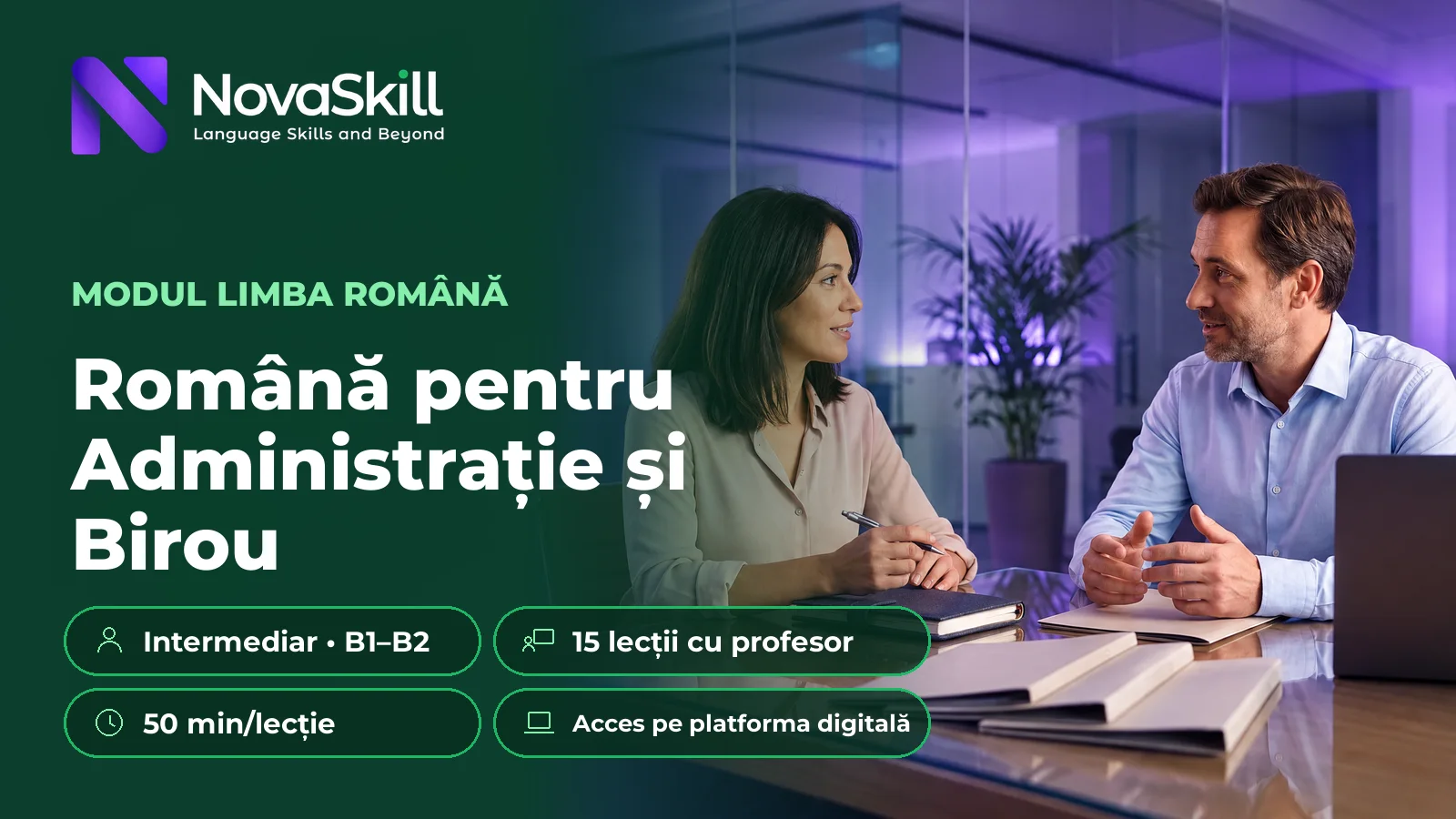 Română pentru Administrație și Birou, B1–B2