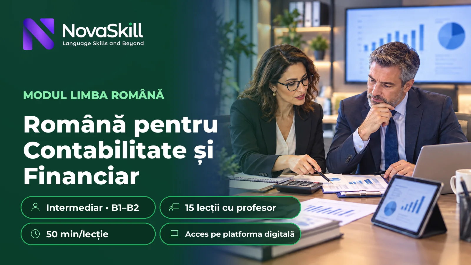 Română pentru Contabilitate și Financiar, B1–B2