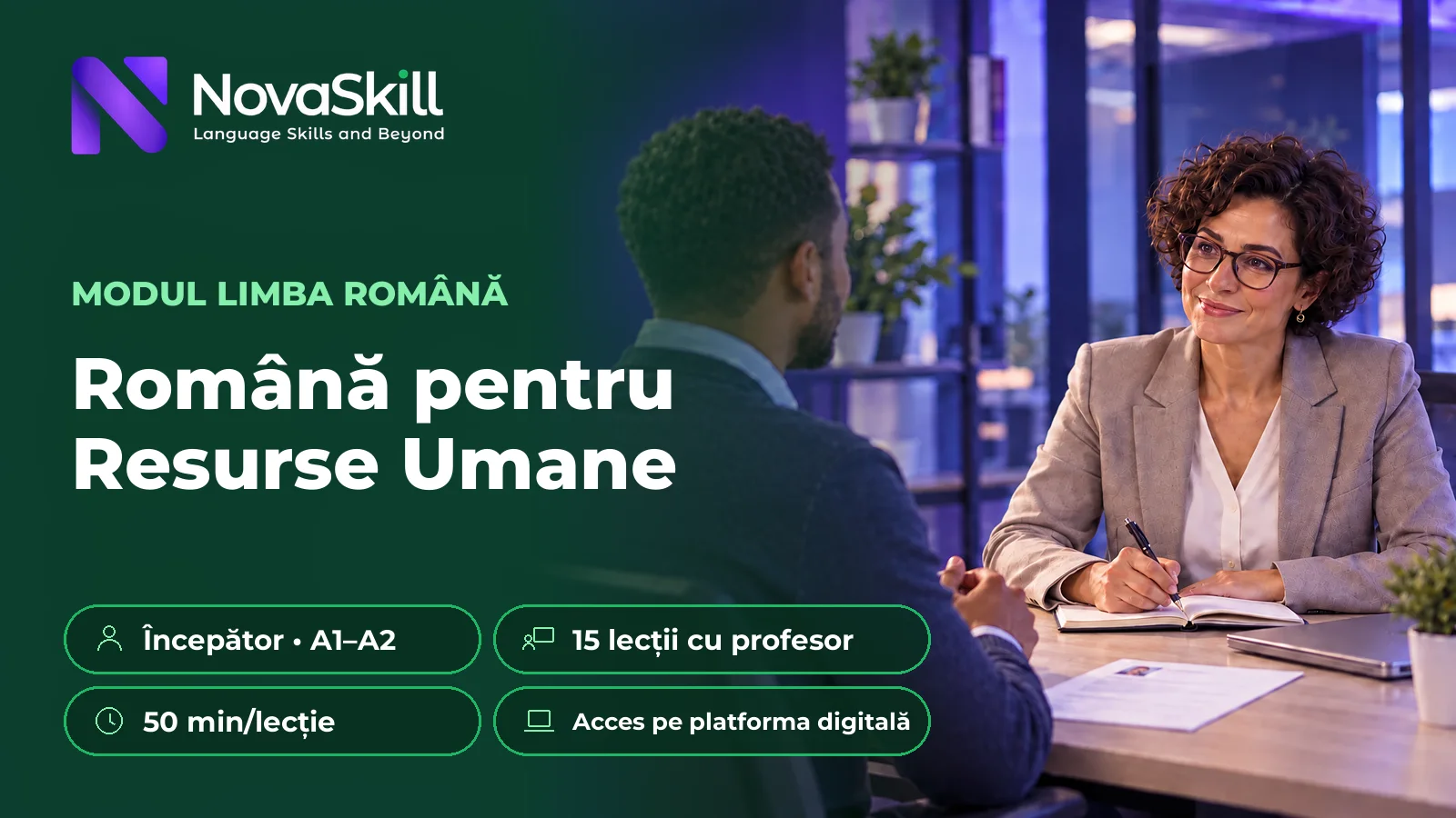 Română pentru Resurse Umane, A1–A2