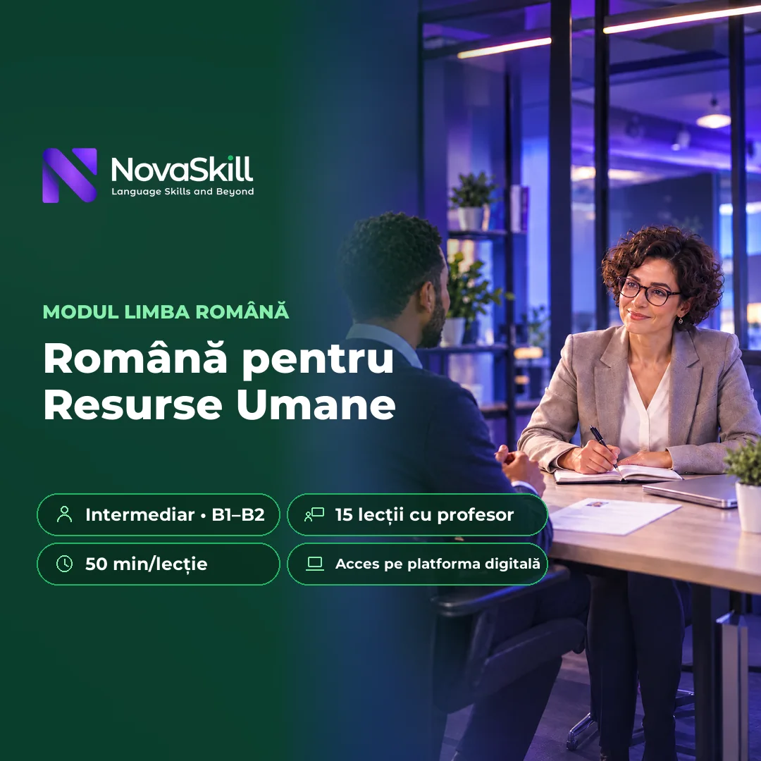 Coperta modulului Română pentru Resurse Umane, nivel B1–B2