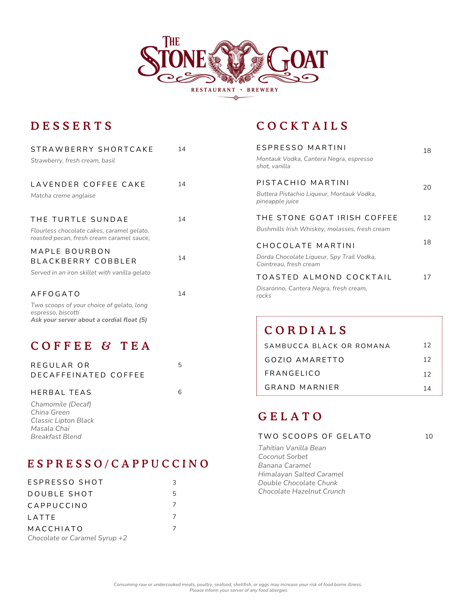 Menu Page 3