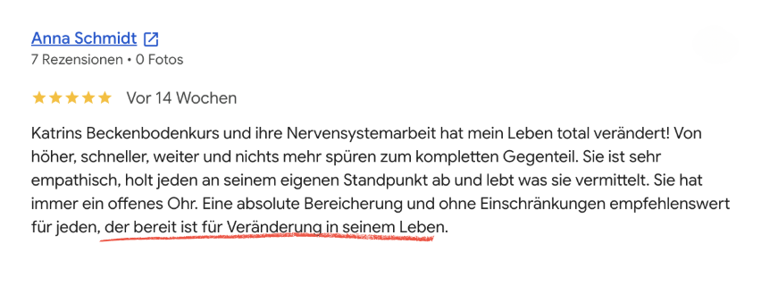 Kundenstimme