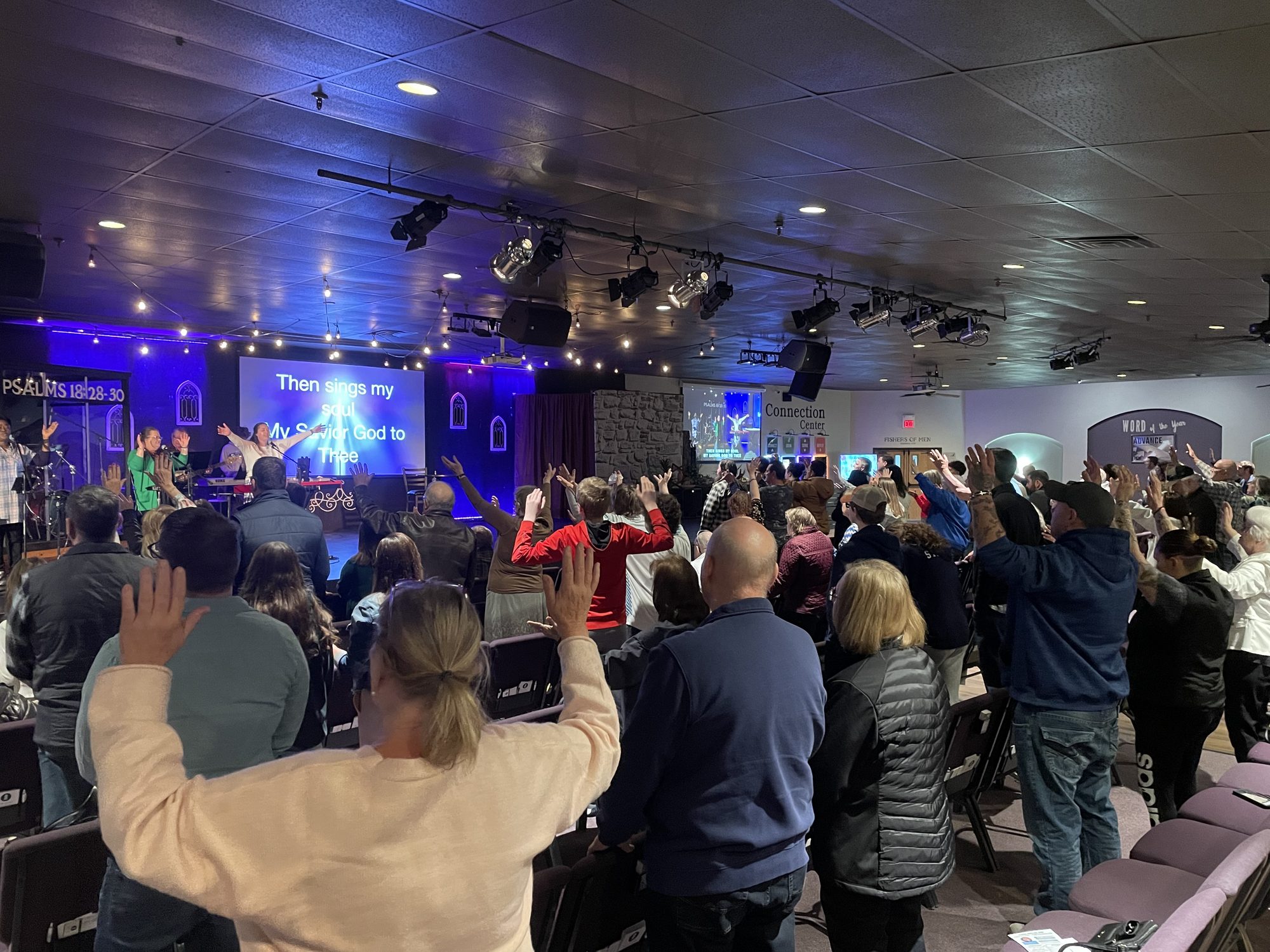 The worship center today