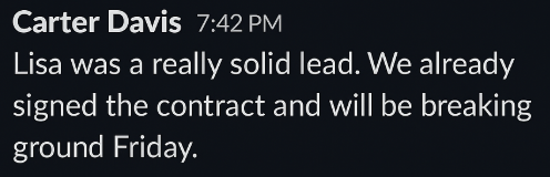 Client message to Intellimark