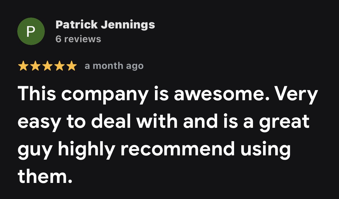 Google review for Intellimark from Patrick Jennings