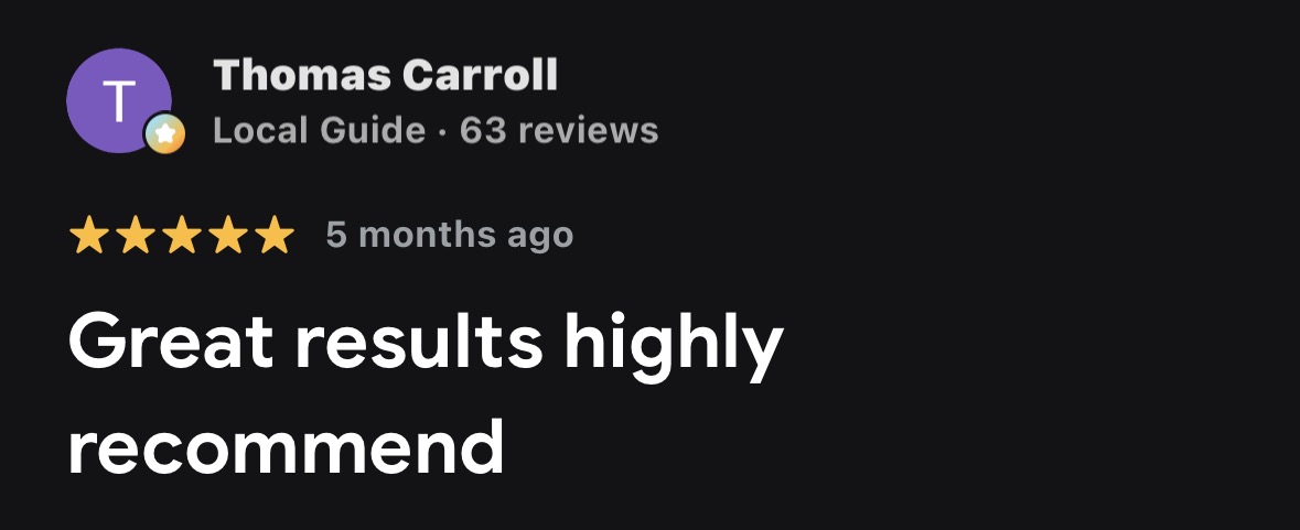 Google review for Intellimark from Thomas Carroll