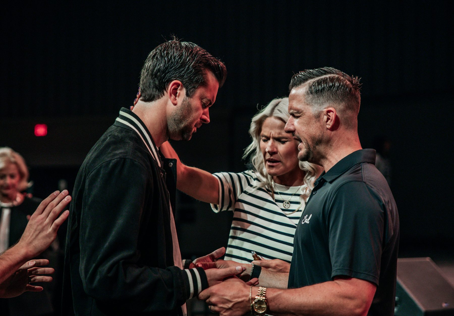 Praying together after a session