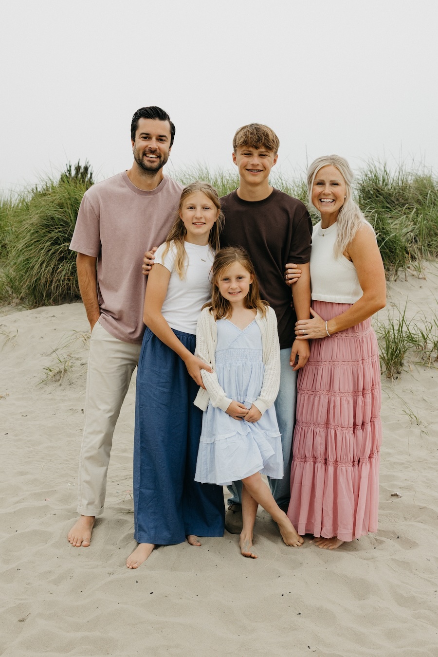Aaron Christopherson with his wife Tasha and their three children