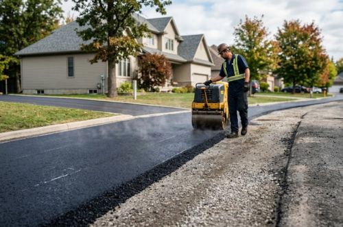 Tarmac driveway installation