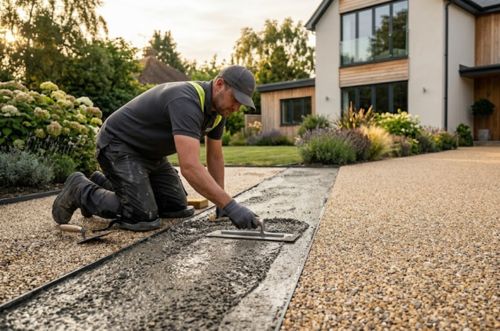 Resin-bound driveway surface