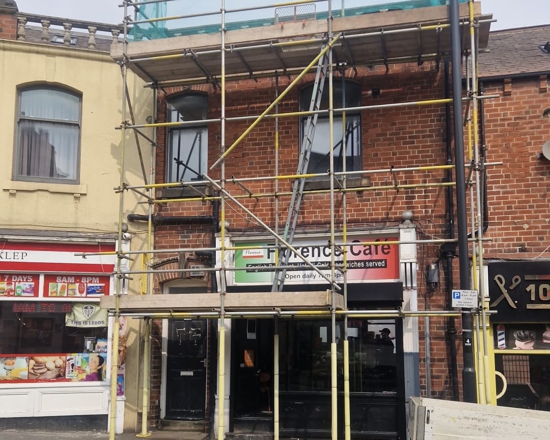 street work scaffolding