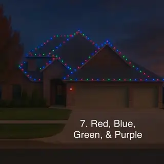 Red, Blue, Green and Purple