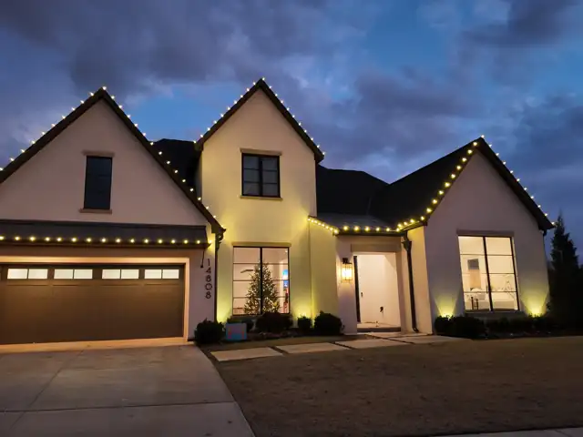 Christmas lights installed by Sanchez Construction