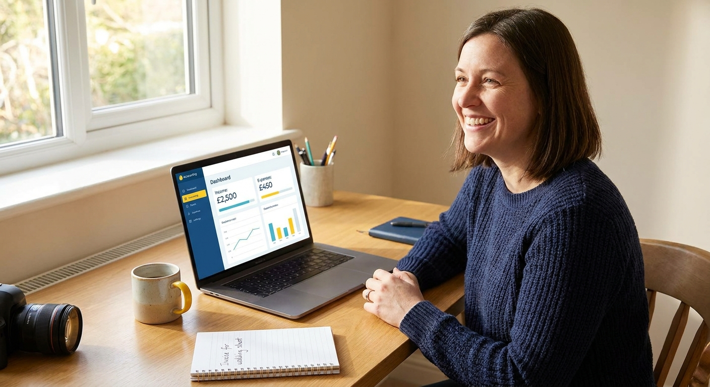 Luke Jackson FMAAT reviewing sole trader accounts at Anchor Accounts and Books, Uttoxeter