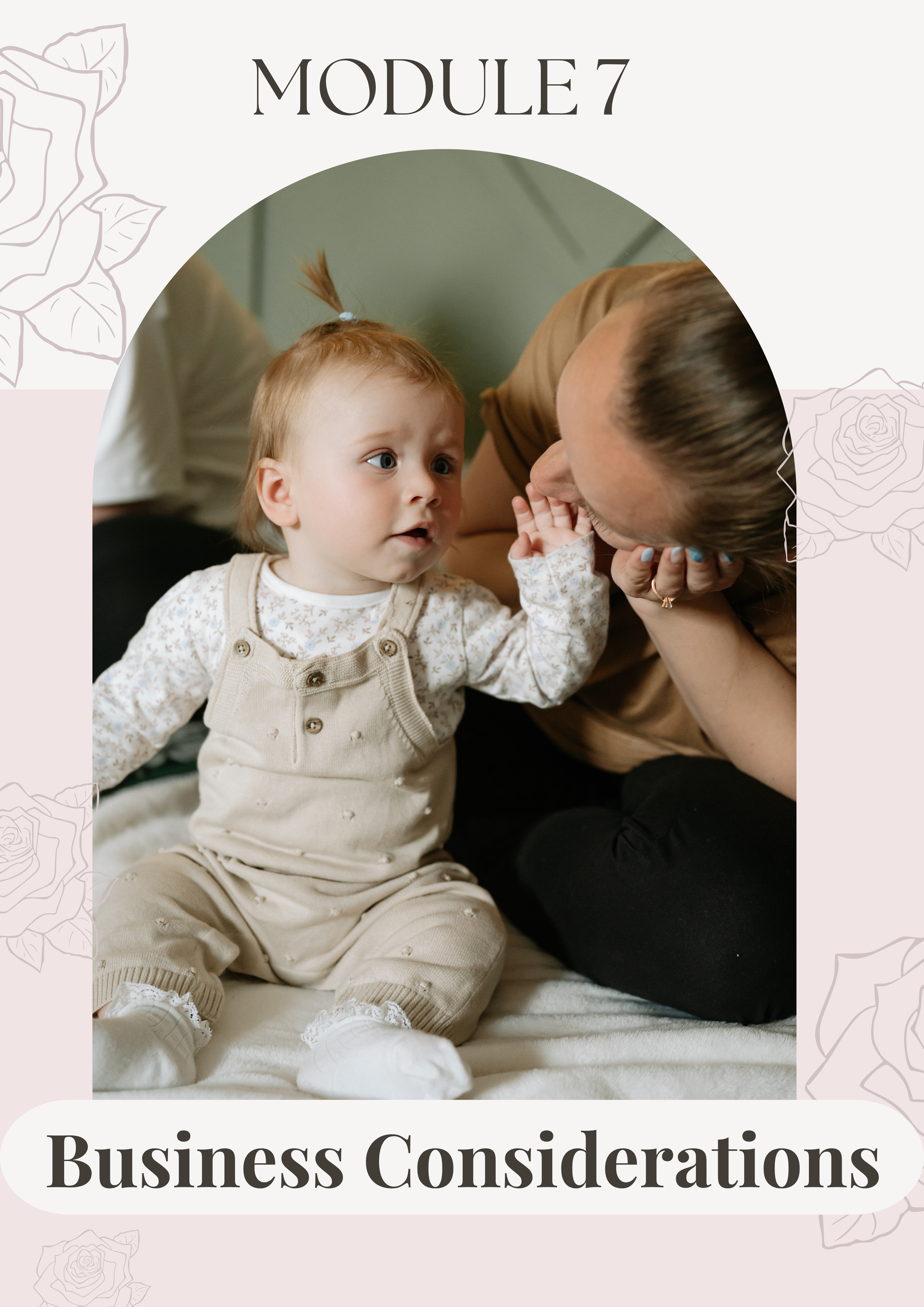 Module Five of The Little Rosebuds Academy Baby Massage Teacher Training Course