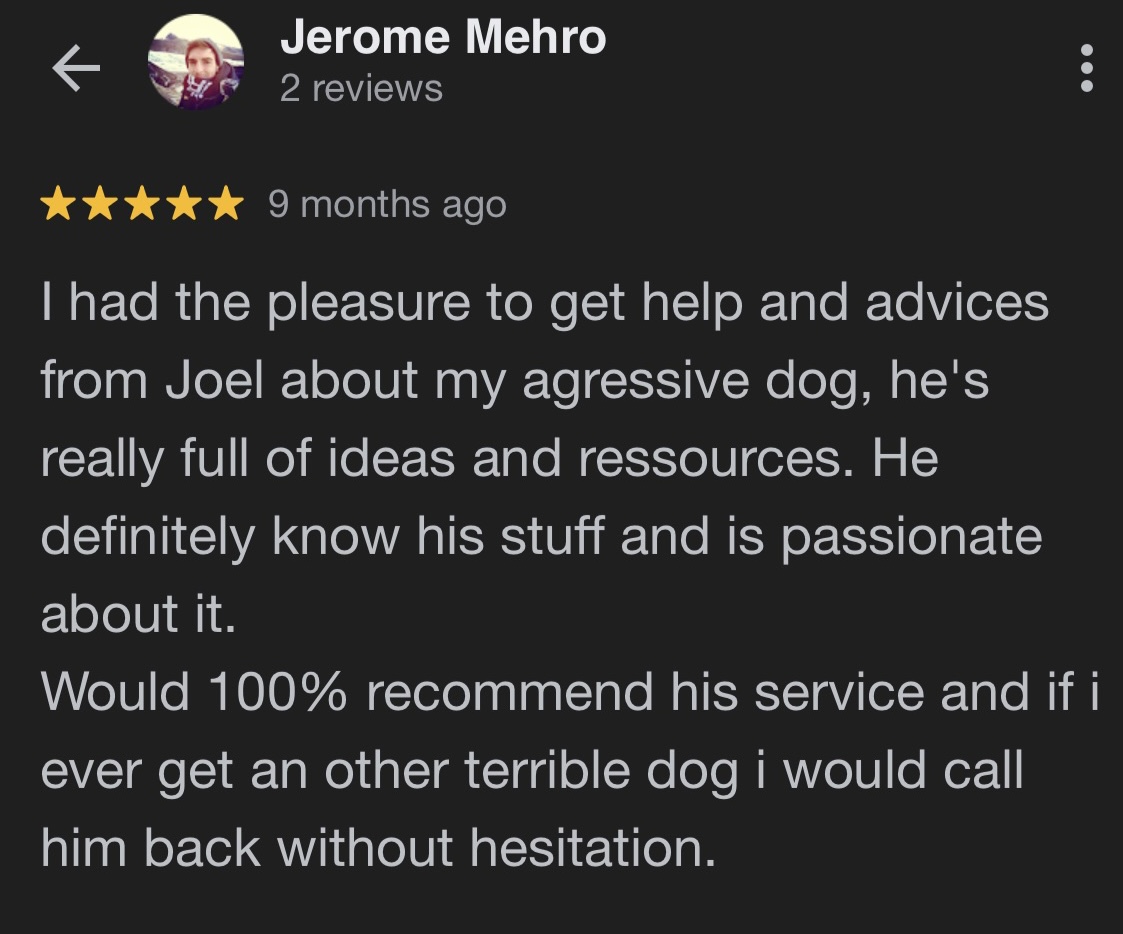 Client review screenshot