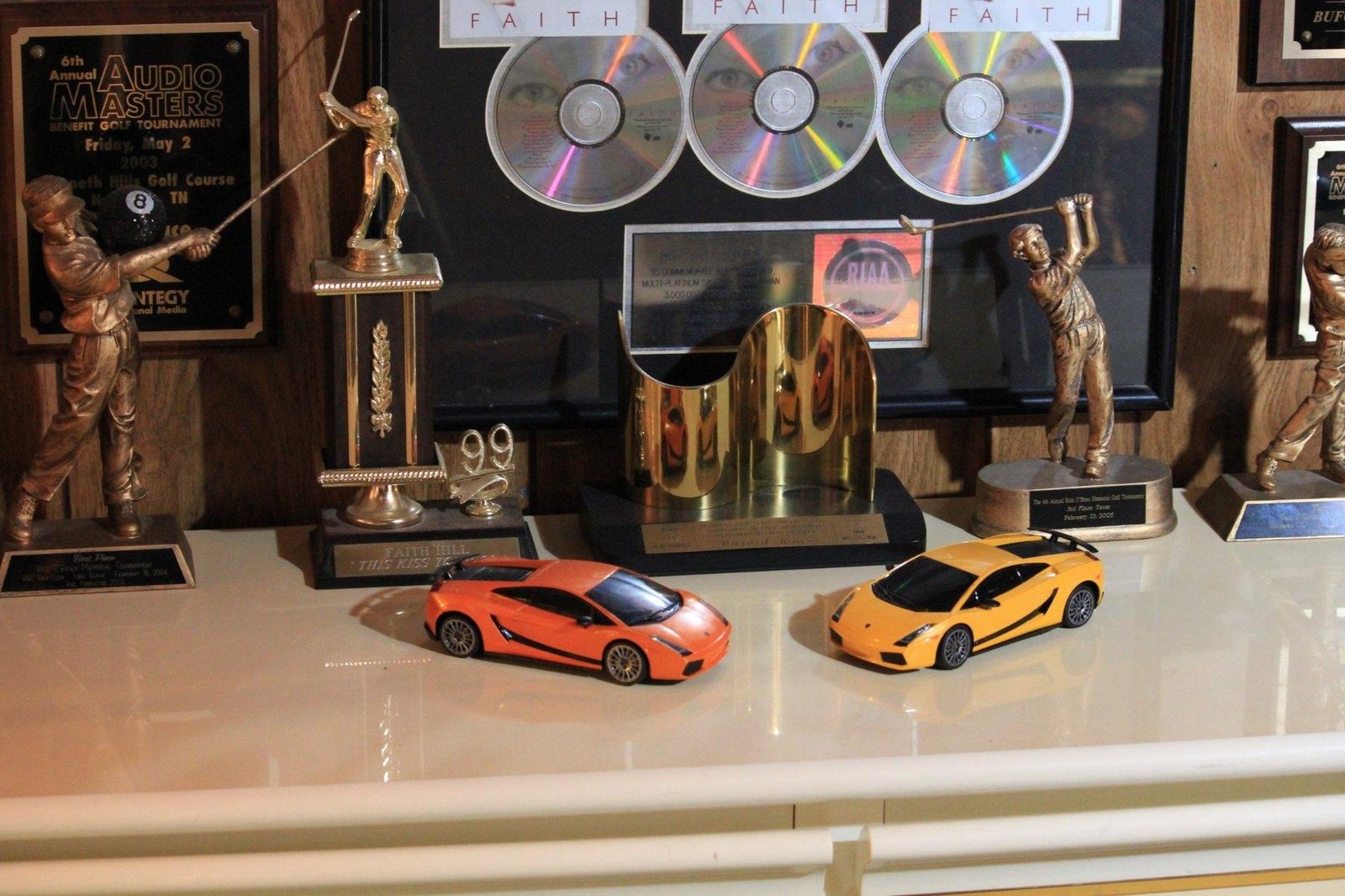 Faith Hill platinum awards in Buford Jones's collection