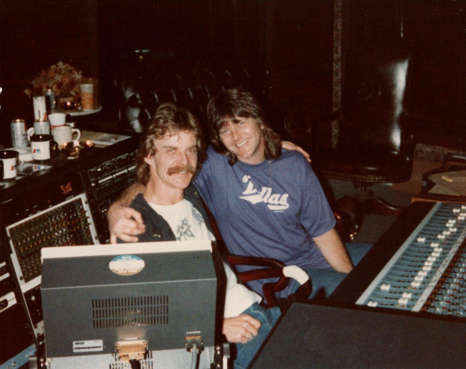 Buford Jones with Randy Meisner in the studio