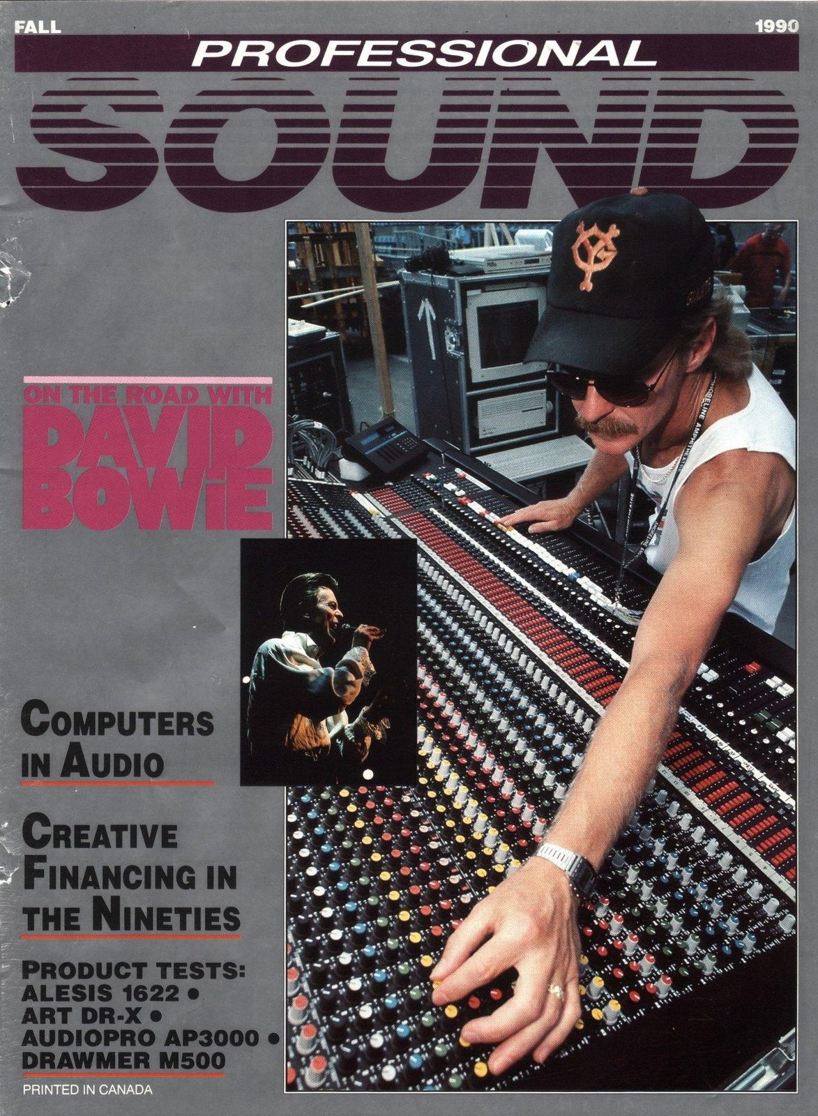 Buford Jones on the Fall 1990 cover of Professional Sound magazine
