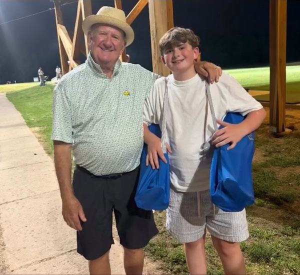 Charlie Mac with his grandson Hank