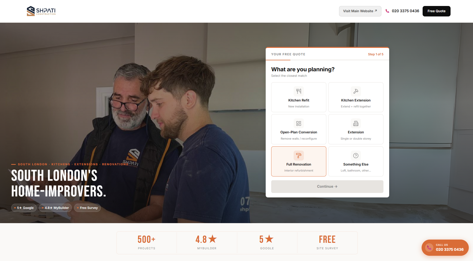 Quiz funnel screenshot