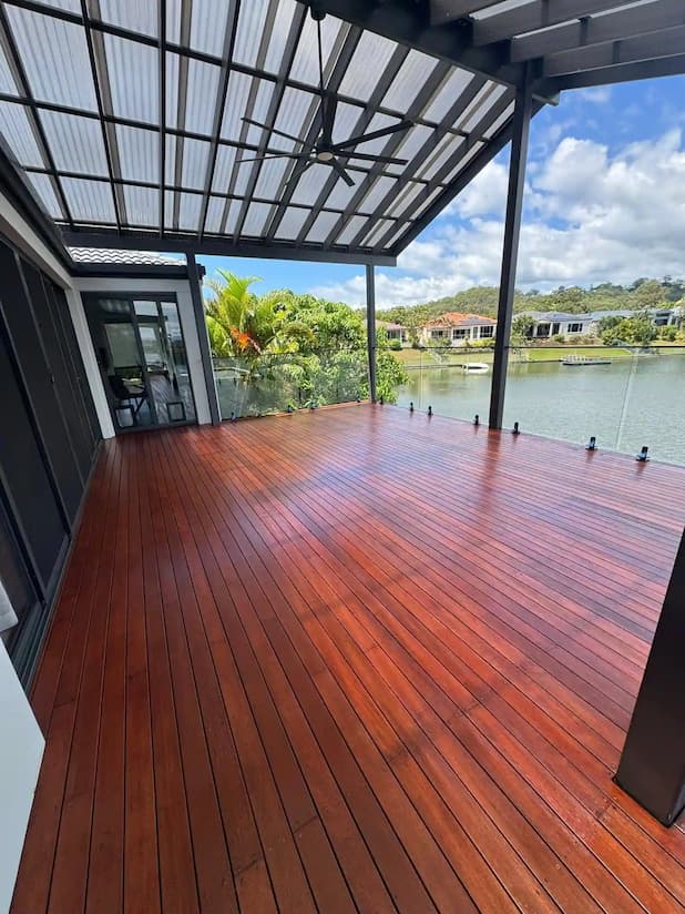 Water-Based Oil finished deck