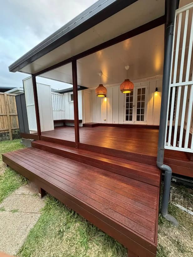 Natural Stain finished deck