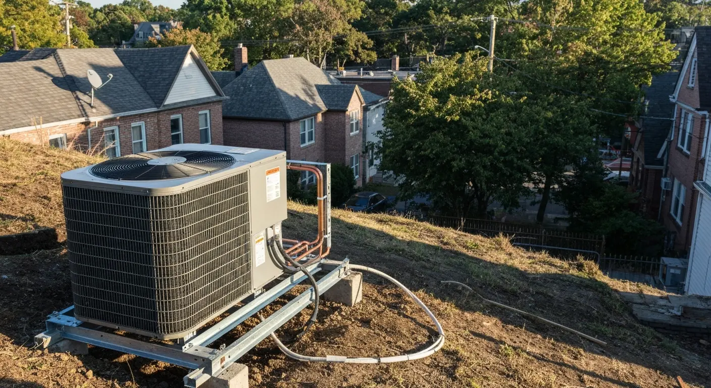 Elevated terrain in Dyker Heights