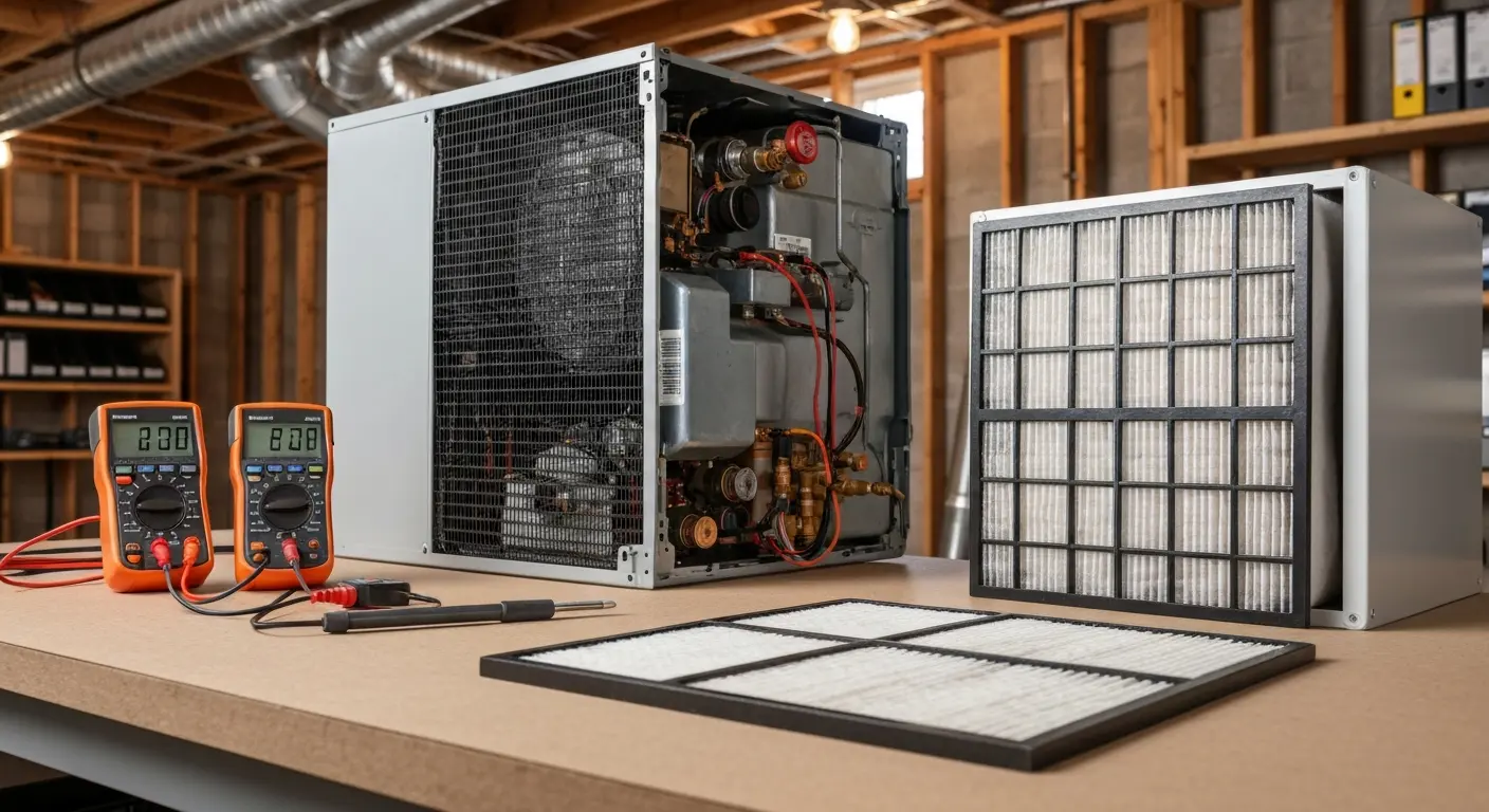 Routine HVAC maintenance