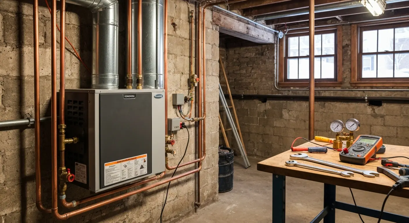 Emergency HVAC repair work