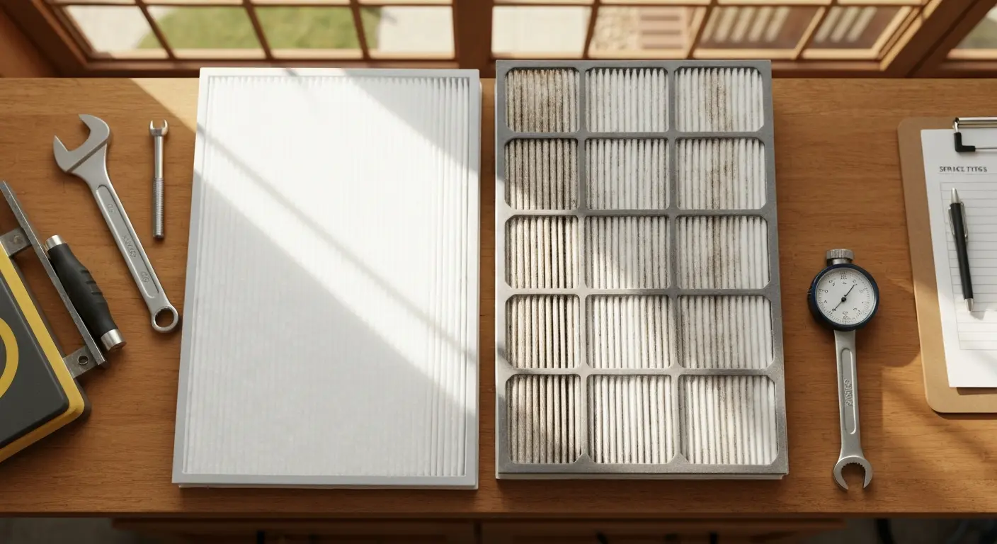 Air filter replacement service