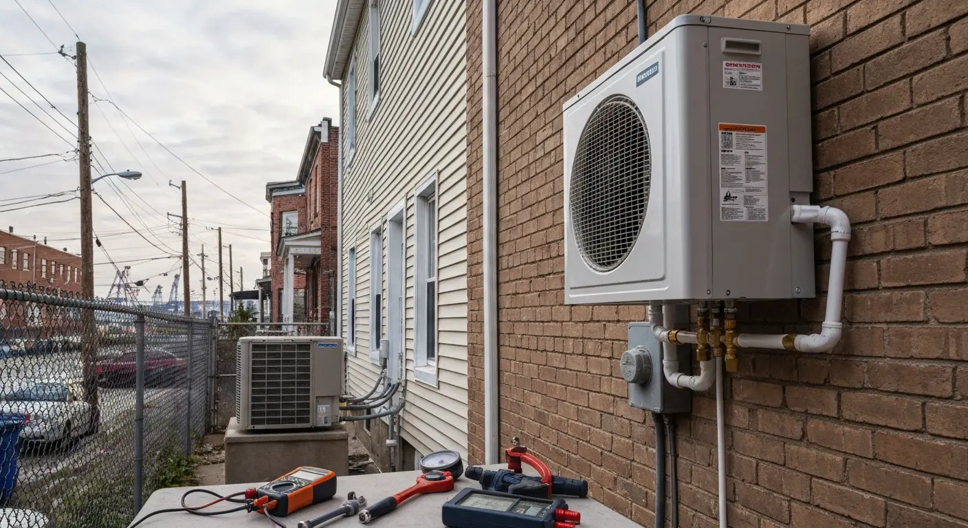 Ductless mini-split system repair