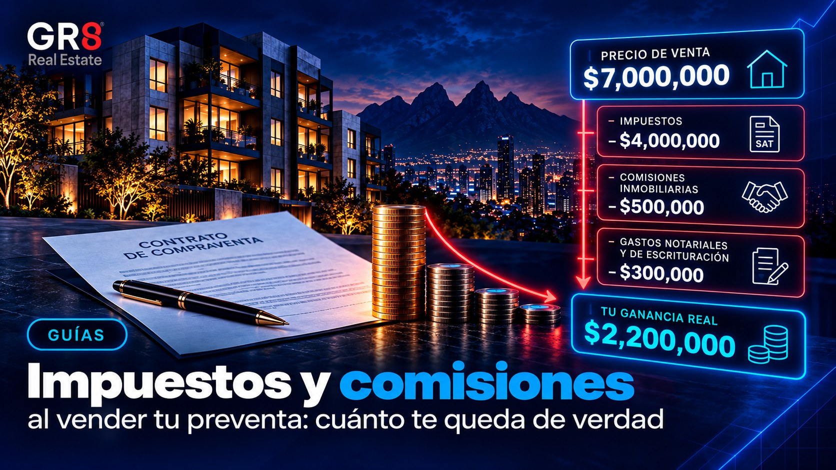 Impuestos y comisiones al vender tu preventa: cuánto te queda de verdad