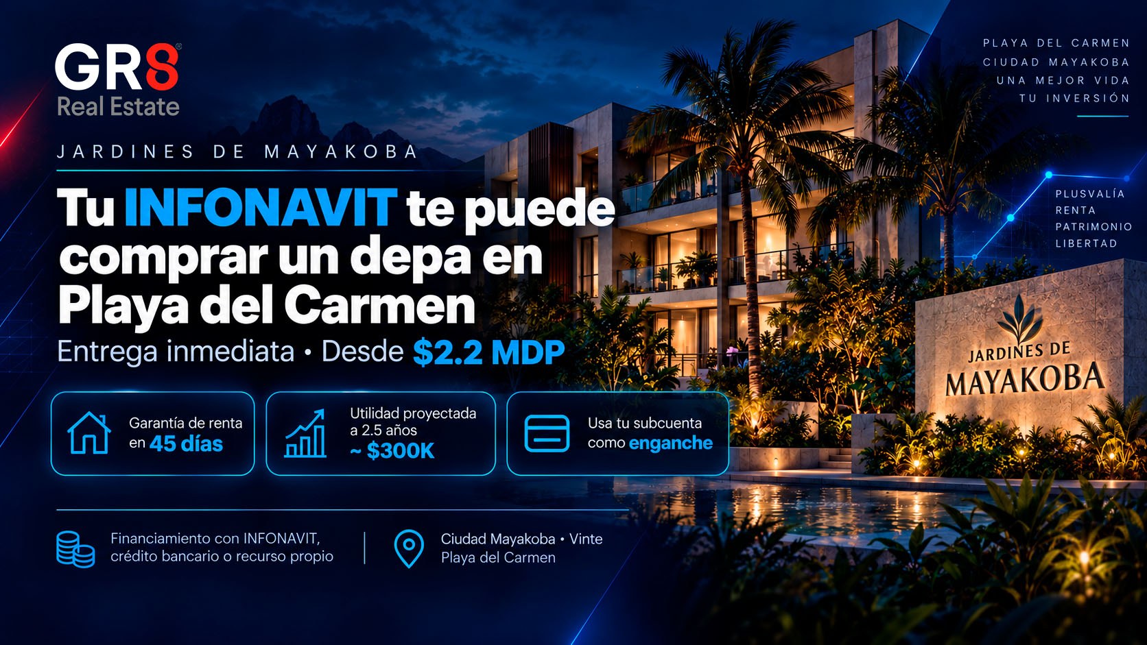 Cómo tener un depa en Playa del Carmen con tu INFONAVIT: el caso Jardines de Mayakoba