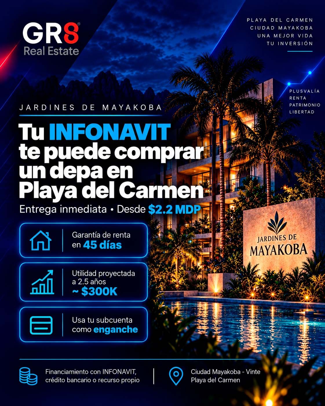Cómo tener un depa en Playa del Carmen con tu INFONAVIT: el caso Jardines de Mayakoba