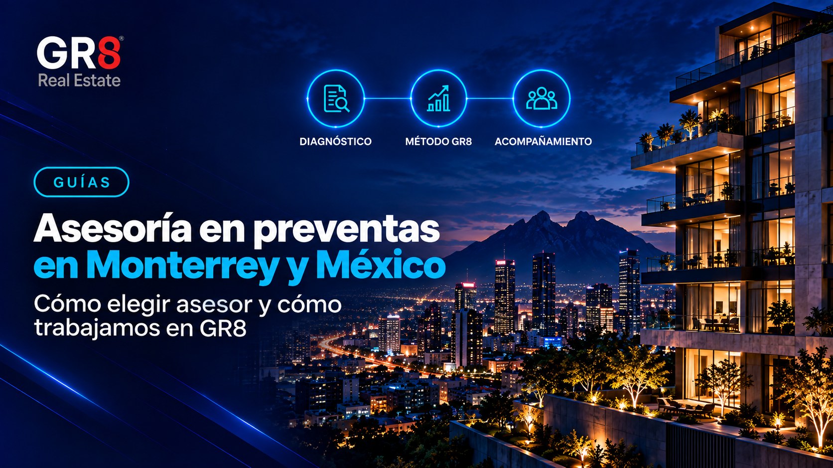 Asesoría en preventas inmobiliarias en Monterrey y México: cómo elegir asesor y cómo trabaja GR8 Real Estate