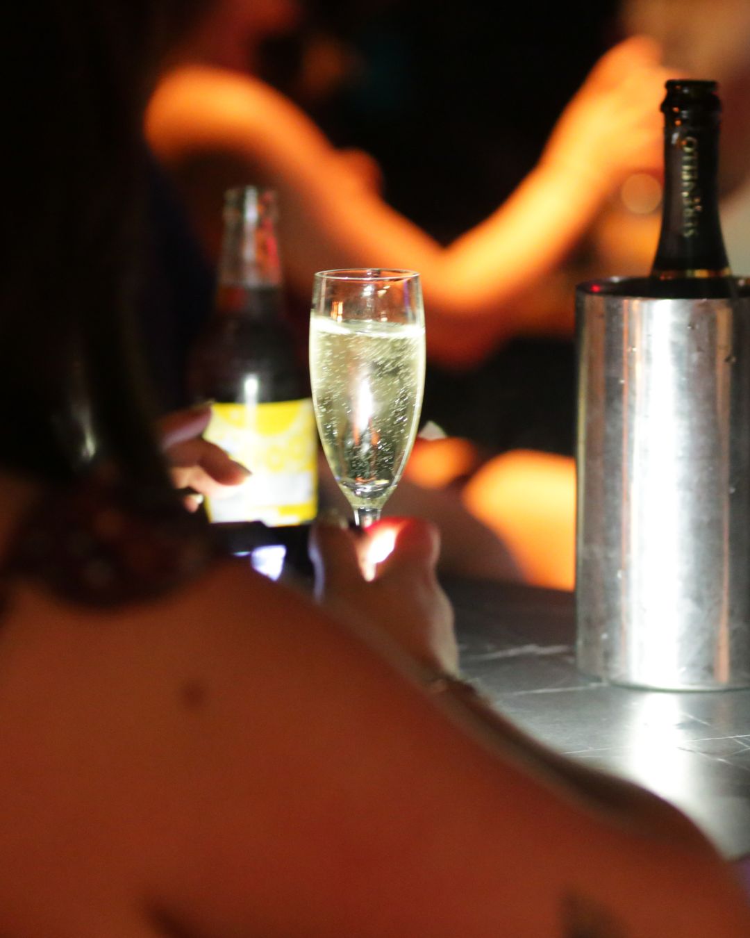 New Year's Eve celebration at 3Sixty with the Newcastle skyline