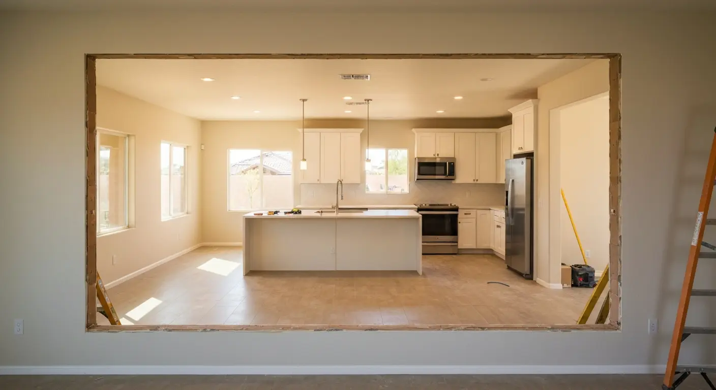 Open concept renovation
