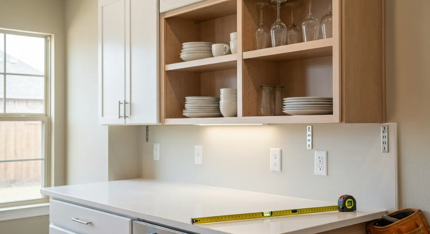Custom cabinet installation
