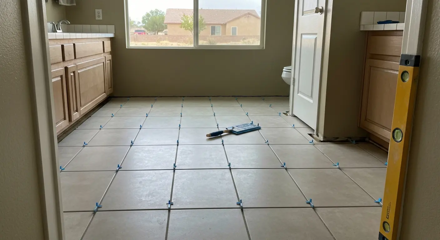 Bathroom flooring